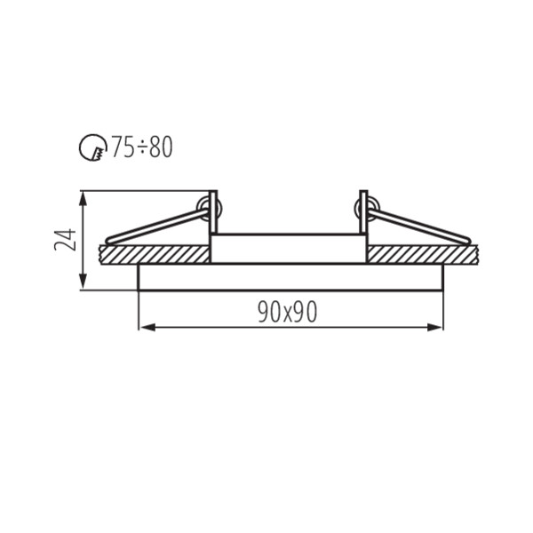 Kanlux MORTA CT-DTL50-B