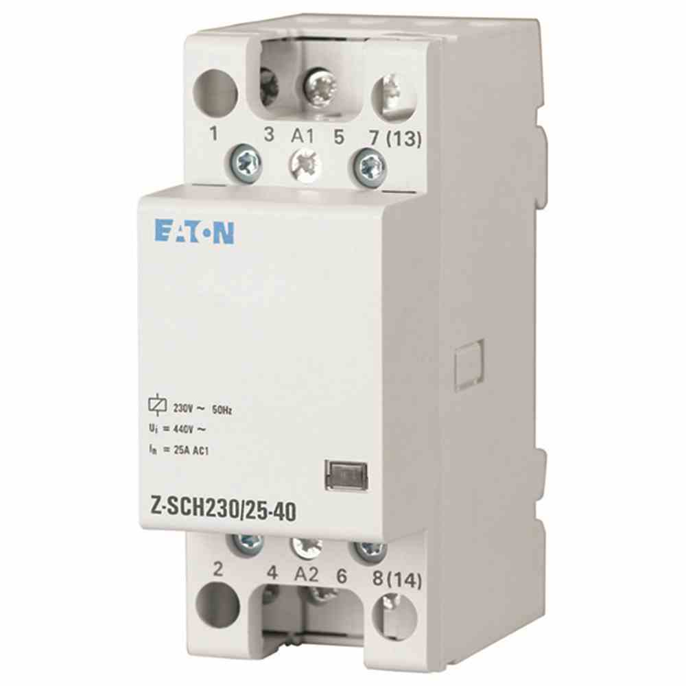 EATON Z-SCH230/25-40 Installationsschütz, 230VAC, 4S, 25A – Z-SCH230/25-40