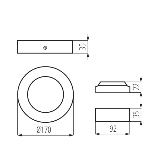Kanlux CARSA V2LED 12W-NW-W