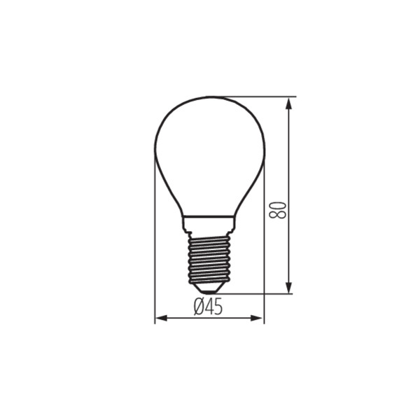 Kanlux XLED G45 E14 4,5W-WW *LAMPA LED