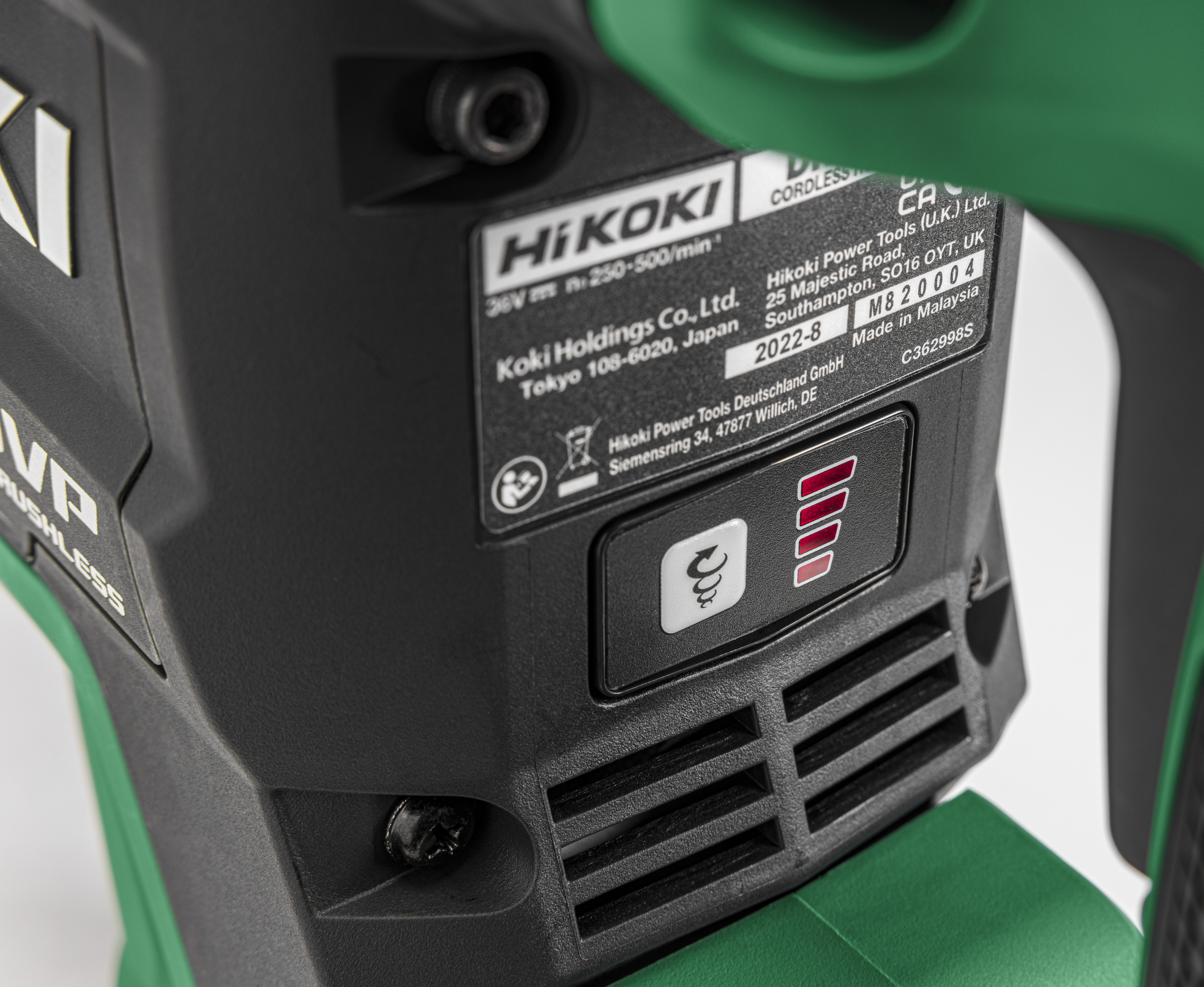 HiKOKI DH3640DA(Basic) (Transportkoffer)  Akku- Bohr- und Meißelhammer SDS-MAX 9,0 Joule