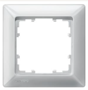Siemens DELTAline Rahmen, 1f, aluminium,glänzend, Kunststoff 5TG2551-3 Siemens DELTAline Rahmen, 1f, aluminium,glänzend, Kunststoff 5TG2551-3