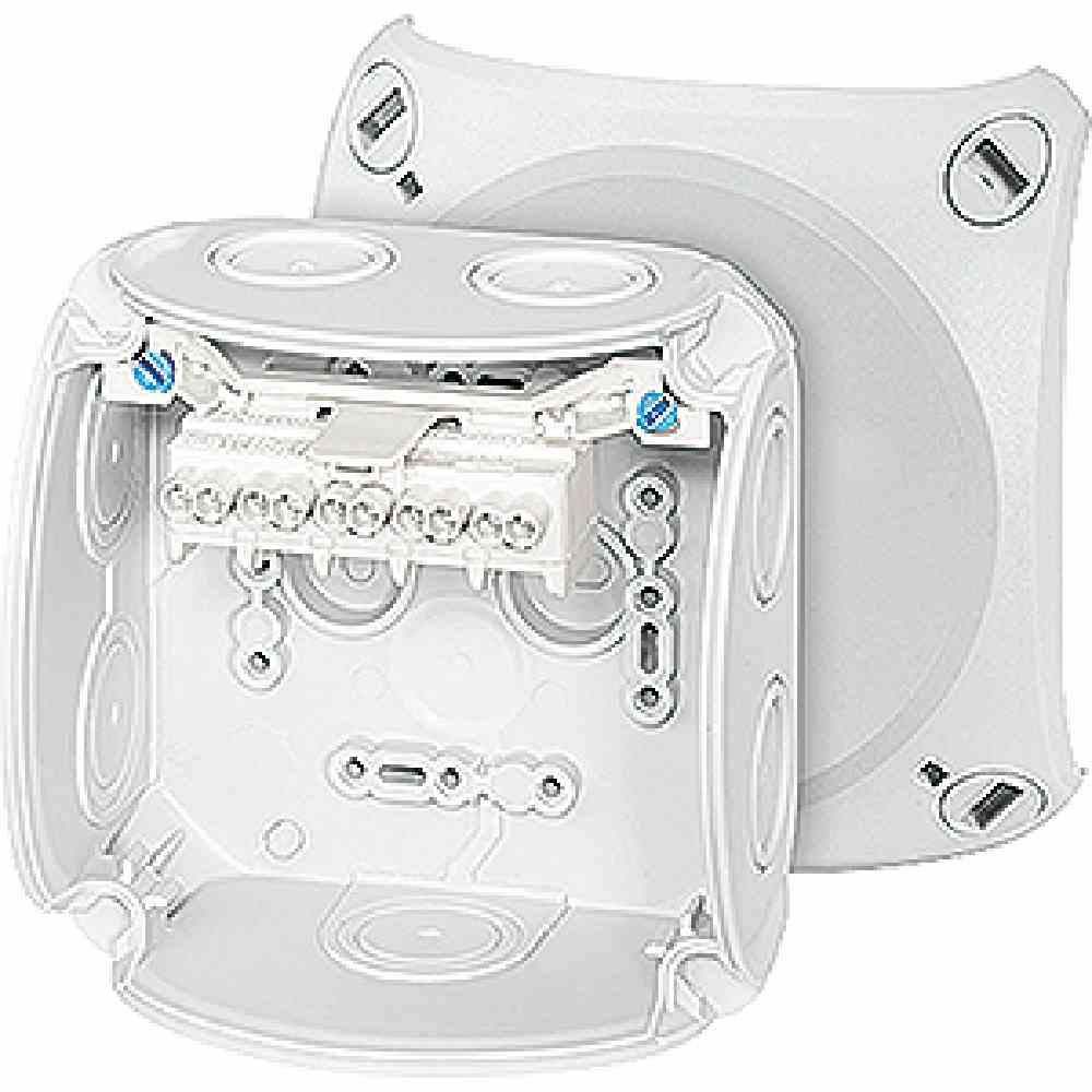 HENSEL DK 0402 G Klemmenkasten, 2,5mm², 5f, Kunststoff, 104x104x70mm, Aufputz, 8einf, IP66, halogenfrei – DK 0402 G HENSEL DK 0402 G Klemmenkasten, 2,5mm², 5f, Kunststoff, 104x104x70mm, Aufputz, 8einf, IP66, halogenfrei – DK 0402 G