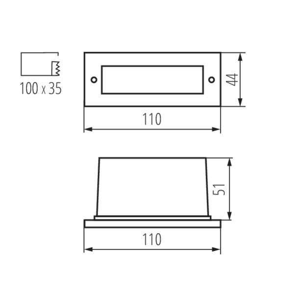 Kanlux TAXI SMD P C/M-NW