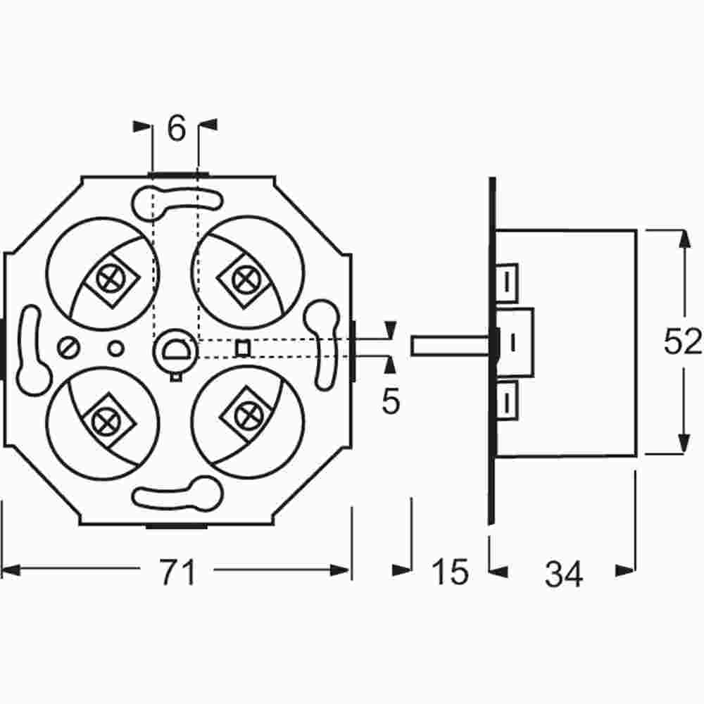 BUSCH-JAEGER Zeitschalter mech, 1Ö, schwarz, 0-15min, Unterputz, 230V – 1070 U