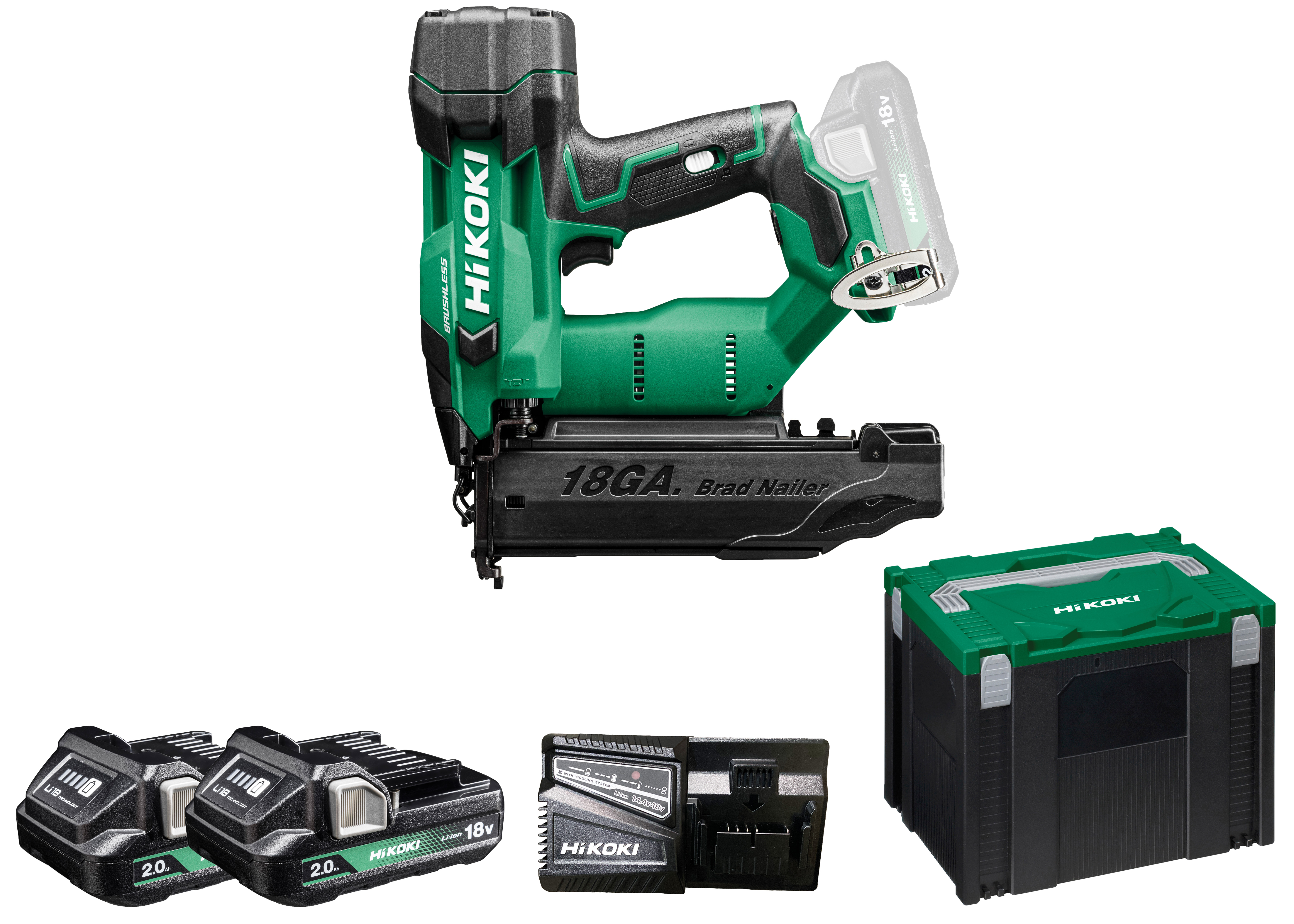 HiKOKI NT1850DA(2.0) (HSC IV) Akku Stift Nagler 0° SK-Stift (18Ga) 2,4 Kg
