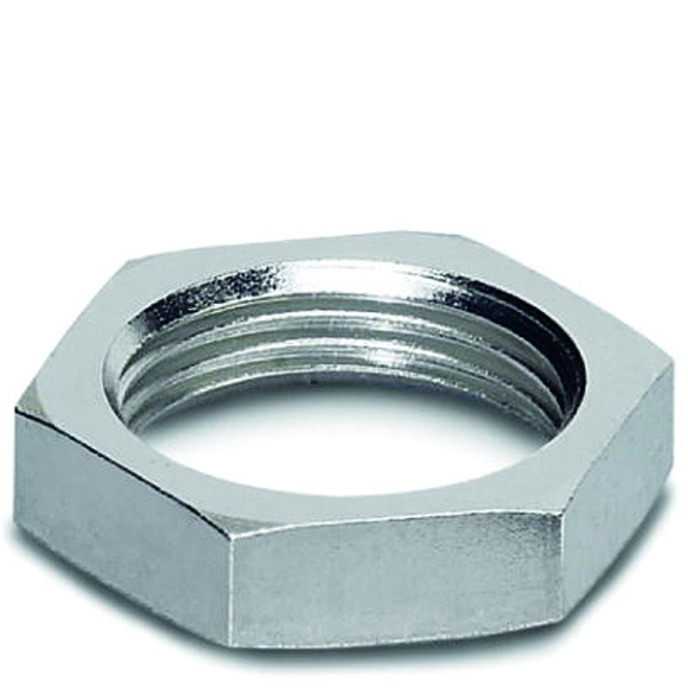 PHOENIX Sechskantmutter, Messing, M8x2,2mm, vernickelt, halogenfrei, SW10 – SACC-E-MU-M 8