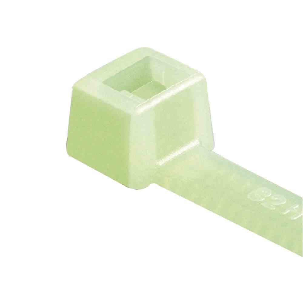HELLERMANN TYTON Kabelbinder, L530mm, natur, 8,9x1,9mm, Halogenfrei, Kunststoff, -40-85°C, Kunststoffzunge/-nase, ohne Befestigung – T150M PA66 NA 25 (25 C62)