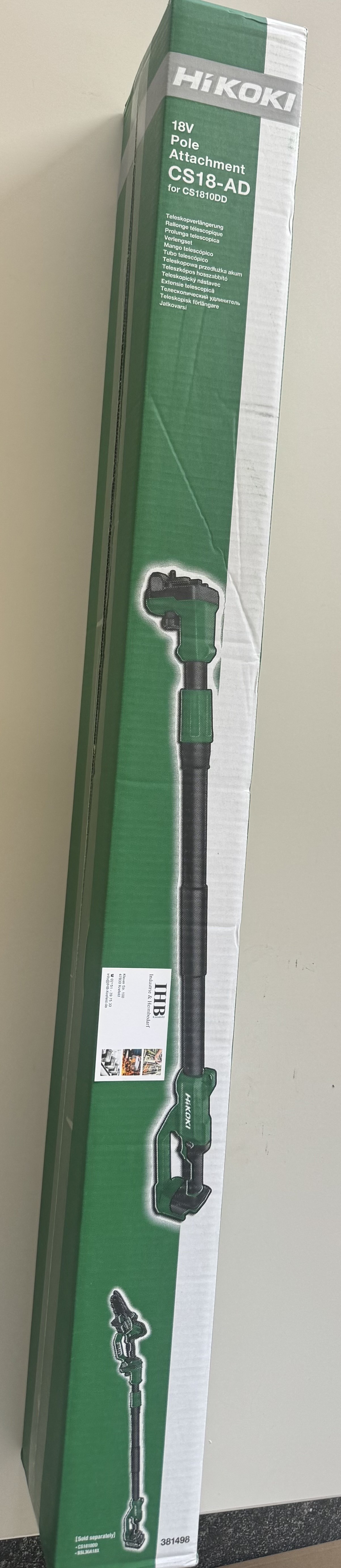 Teleskopstange für CS1810DD 1,20 - 1,80 m
