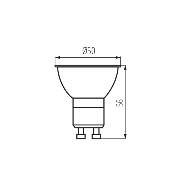 Kanlux K LED N GU10 6W-WW