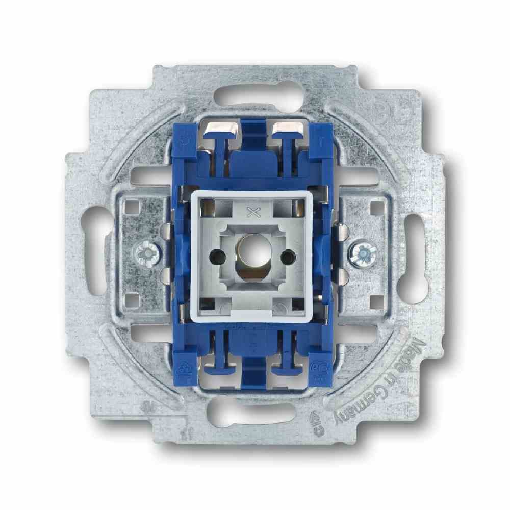 BUSCH-JAEGER Wechselschalter-Einsatz, ohne Beleuchtung, blau, matt, Unterputz, IP20, 1f, 16AX – 2400/6 US