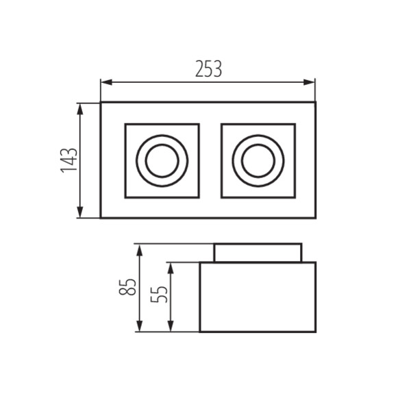 Kanlux STOBI DLP 250-B