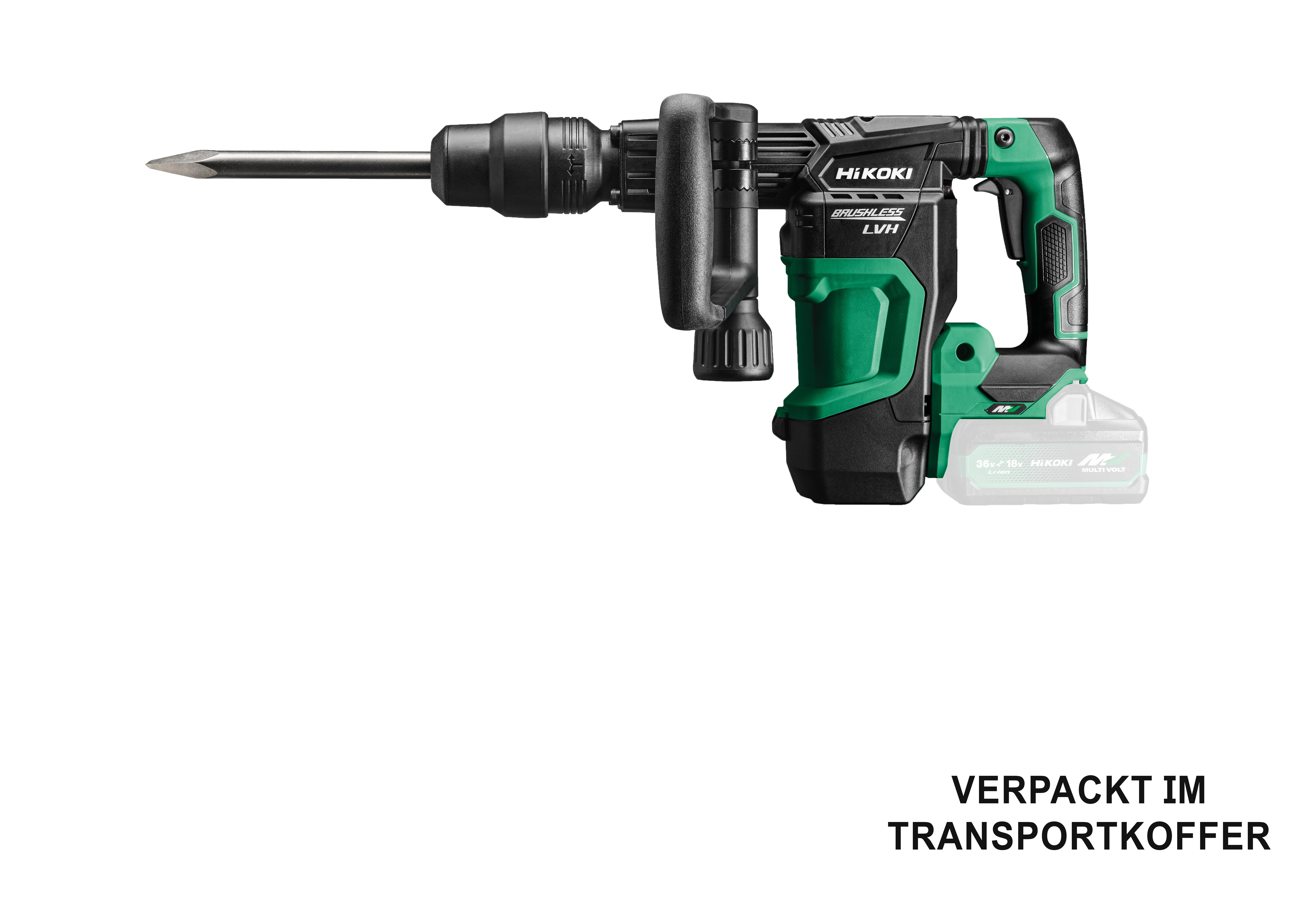 HiKOKI H3641DA(Basic) (Transportkoffer) Akku-Meisselhammer SDS-MAX 6,8 J 4,9 Kg