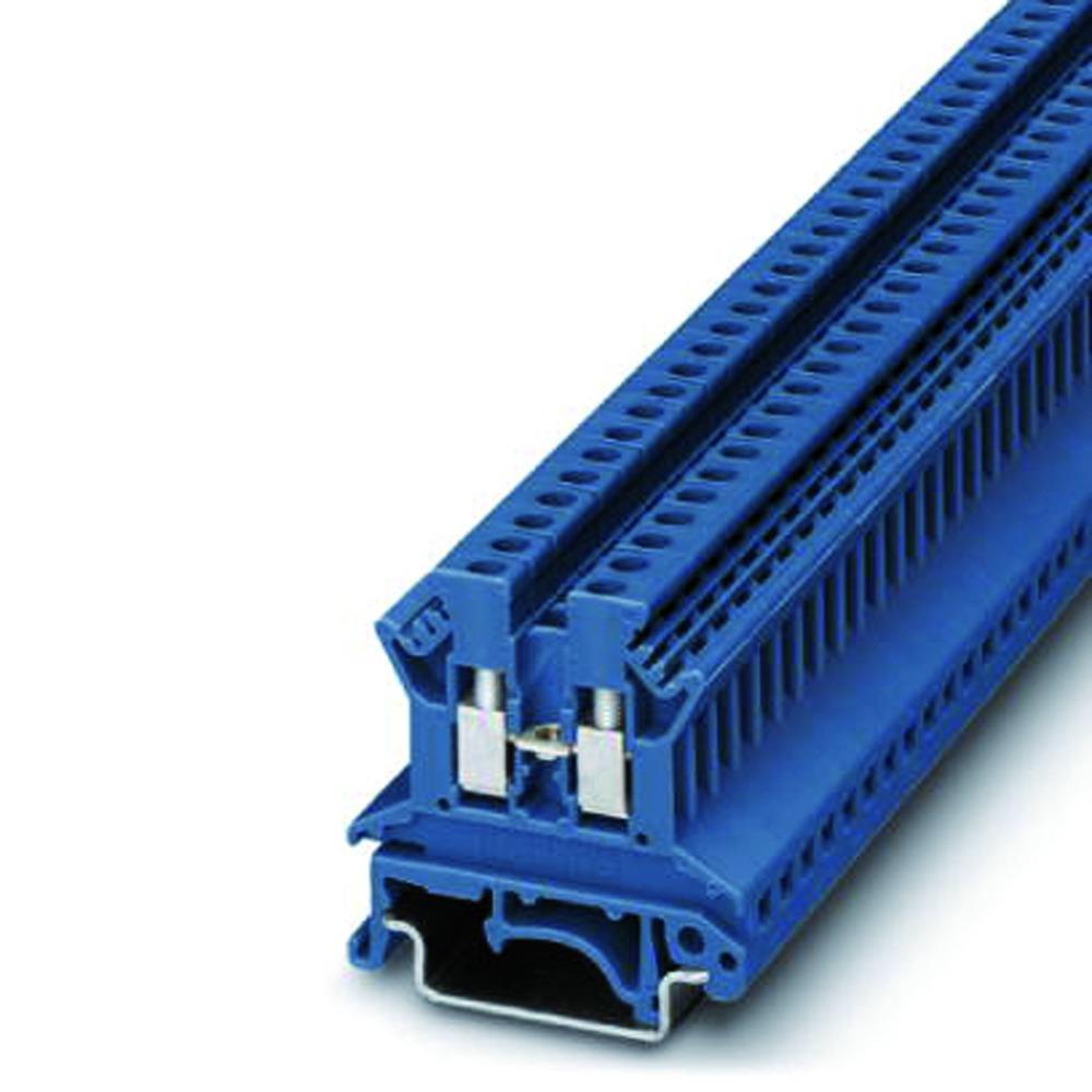 PHOENIX Reihenklemme, 0,2-2,5mm², 1Etage, blau, 24A, Hutschiene 35mm – UK 2,5 N BU