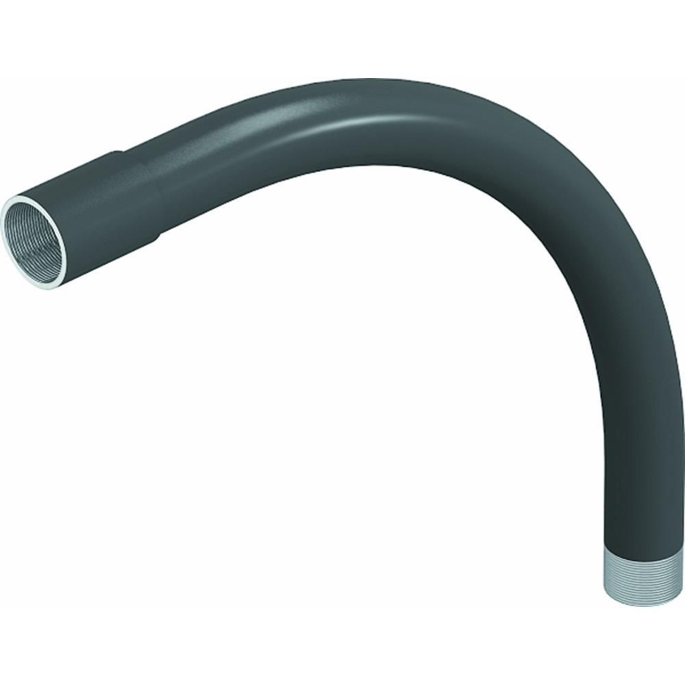 OBO BETTERMANN Stahl-Gewindebogen, Ø40mm, lackiert, m.Muffe, halogenfrei – SBNM40 SW