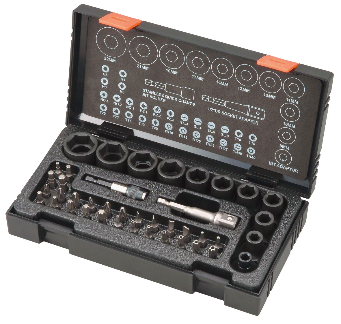 HiKOKI Kraftstecknuss-Kassette-45tlg.