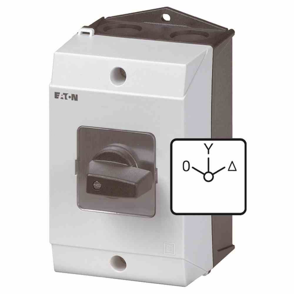 EATON T3-4-8410/I2 Stern-Dreieck-Schalter, Kontakte: 8, 32 A, Frontschild: 0-Y-D, 60 °, rastend, Aufbau – T3-4-8410/I2