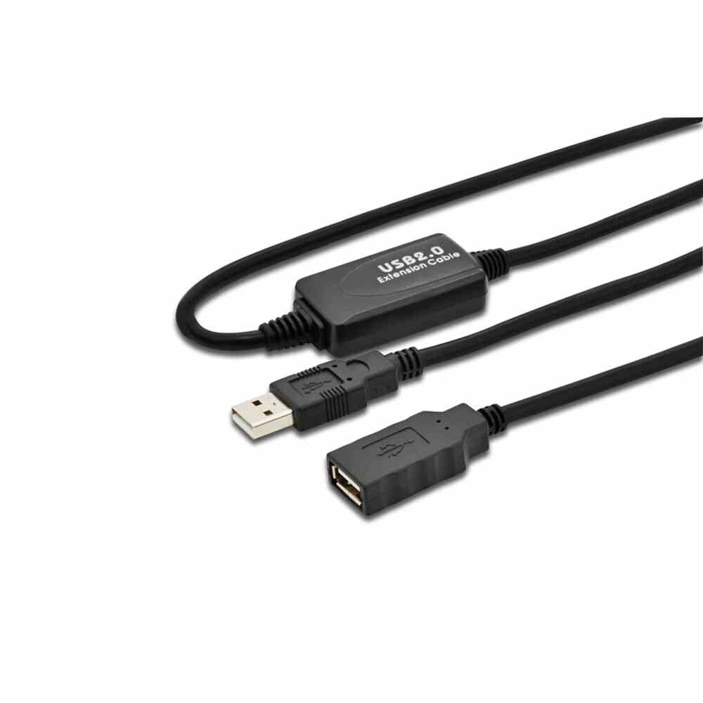 DIGITUS USB 2.0 Aktives Verlängerungskabel – DA-73100-1