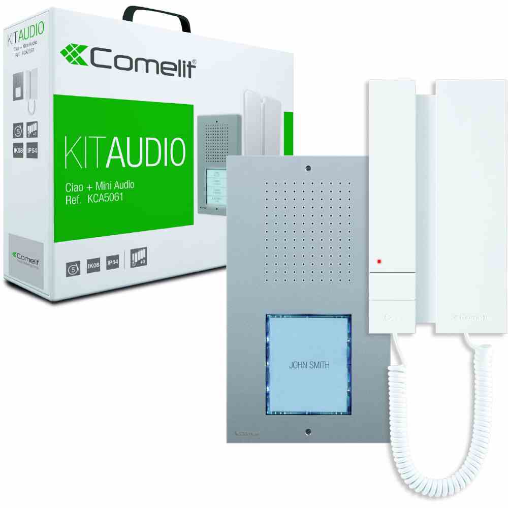 COMELIT Einfamilienhauskit Ciao, Mini HS Audio, 5-Dr – KCA5061A