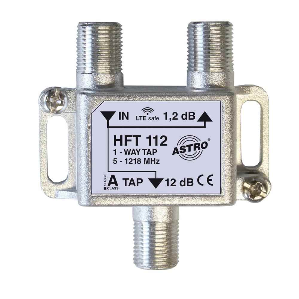 ASTRO Abzweiger, F-Connector, 1f, 5-1218MHz, 12dB1,2dB/Dg – HFT112