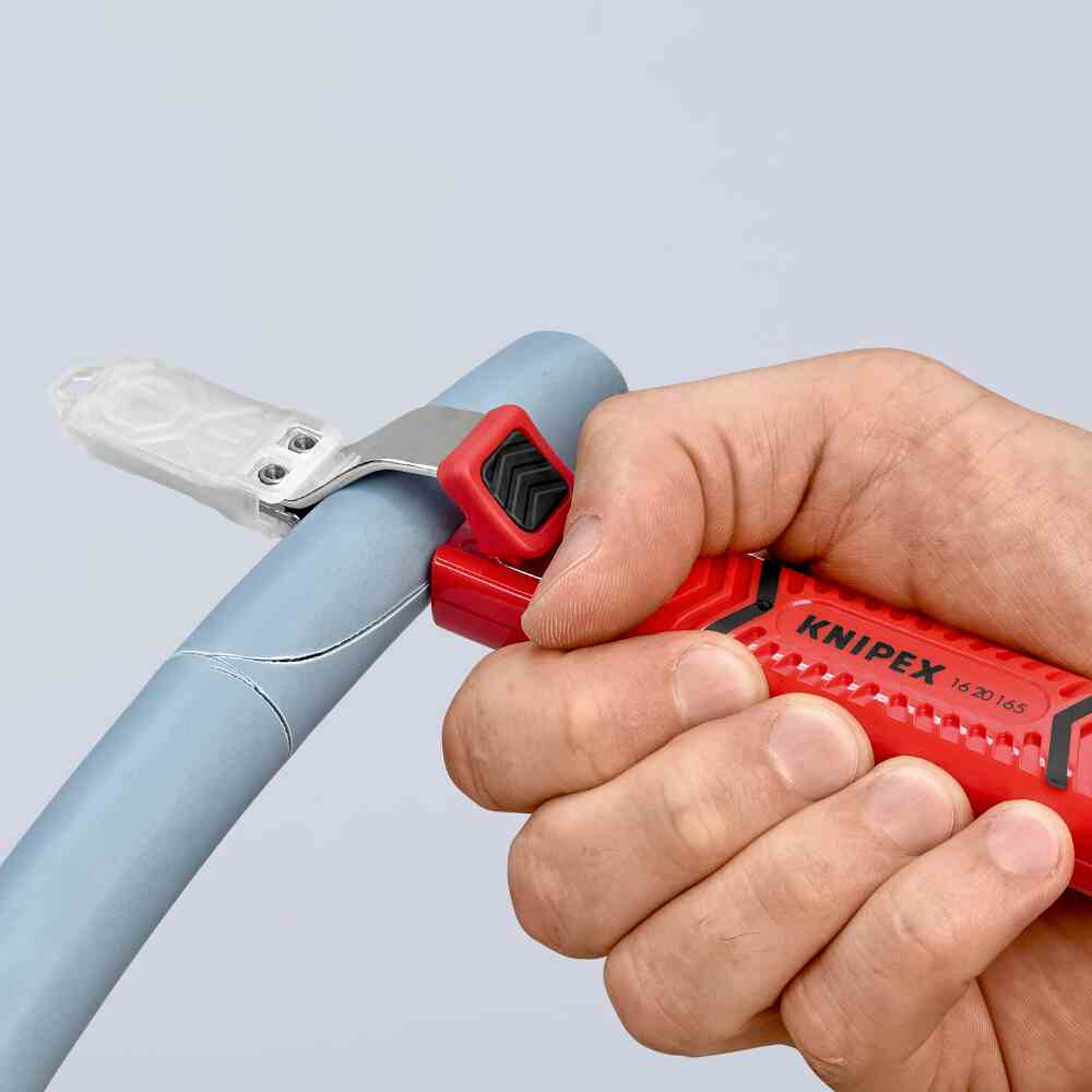 KNIPEX Kabelmesser, ohne Klinge, Hakenform, Kunststoff