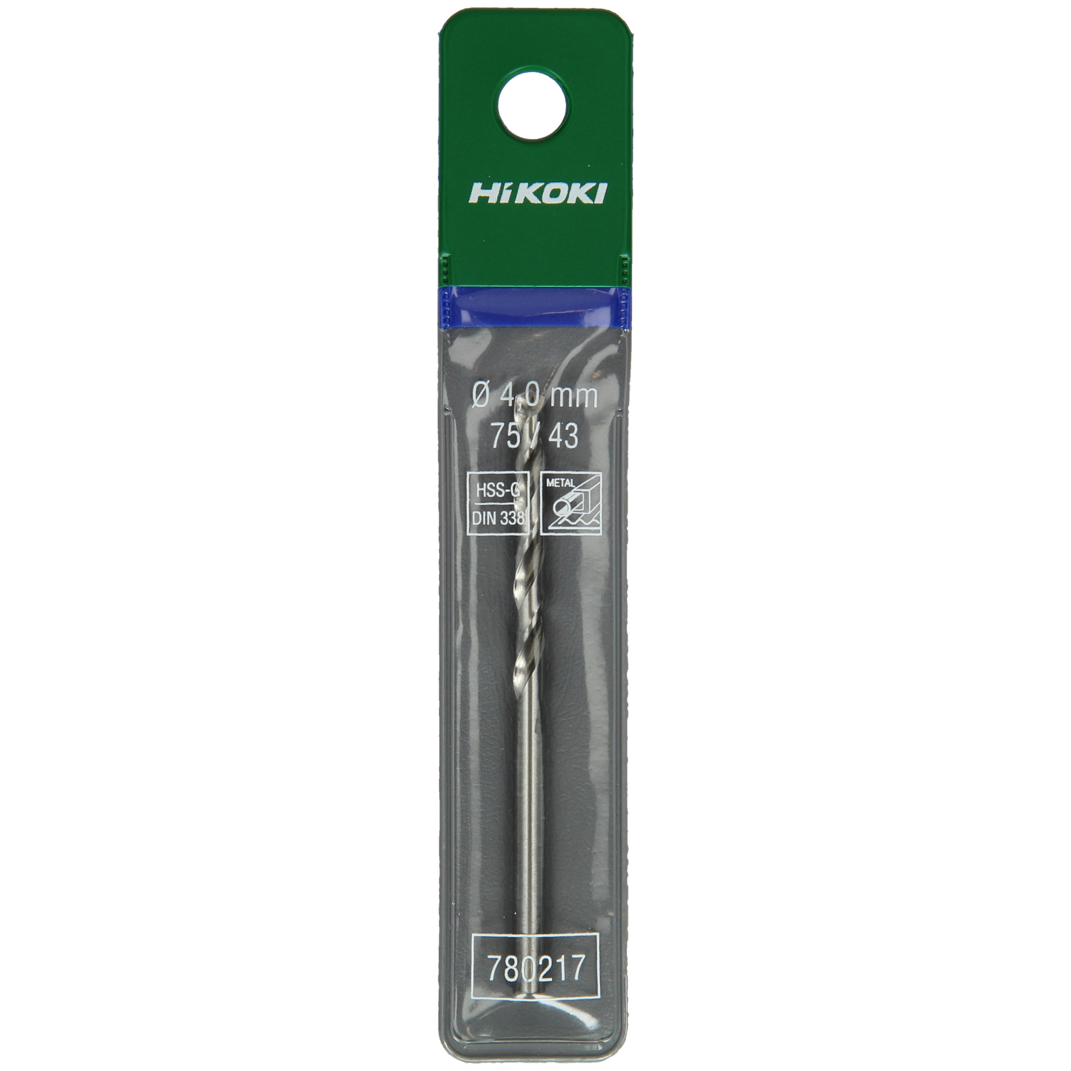 HiKOKI Metallbohrer HSS-G DIN 338 D. 4,0 mm
