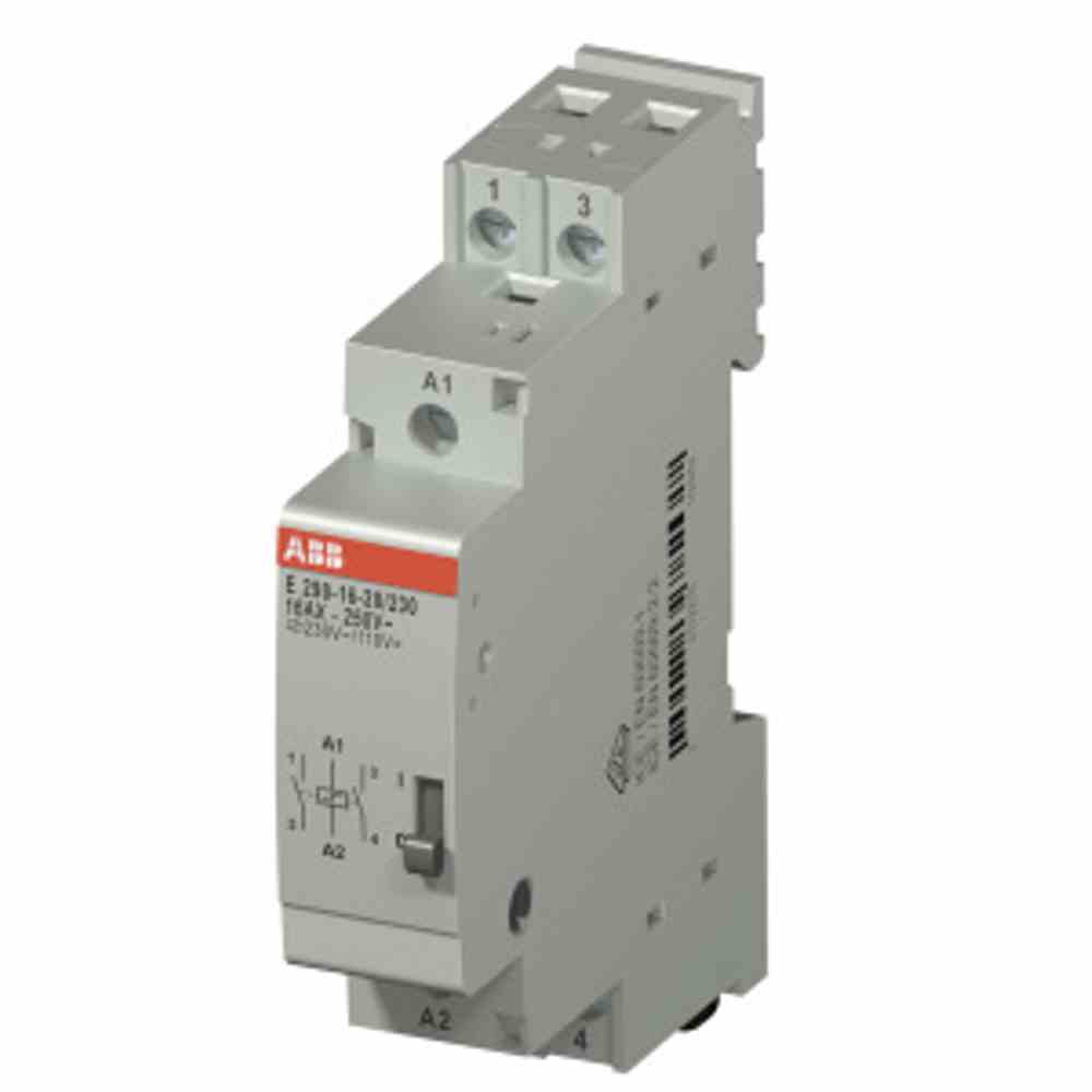 ABB Stromstoßschalter, 230-110VAC/DC, 1TE, 16A, 250V, DIN-Schiene, T68mm, elektronisch Schalter – E290-16-20/230