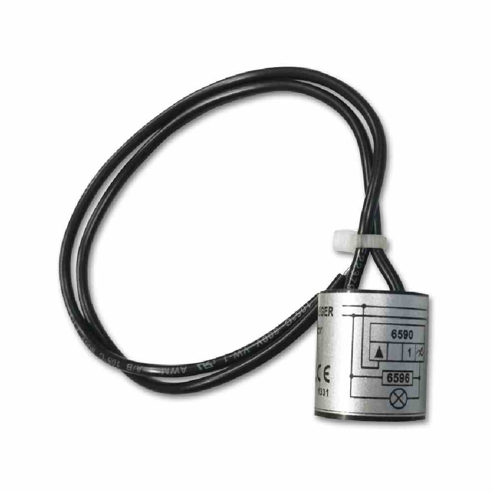 BUSCH-JAEGER Kompensator 250 V~ / 50Hz, Ø 22 mm x Länge 25 mm, Länge der Anschlussleitung ca. 235 mm – 6596
