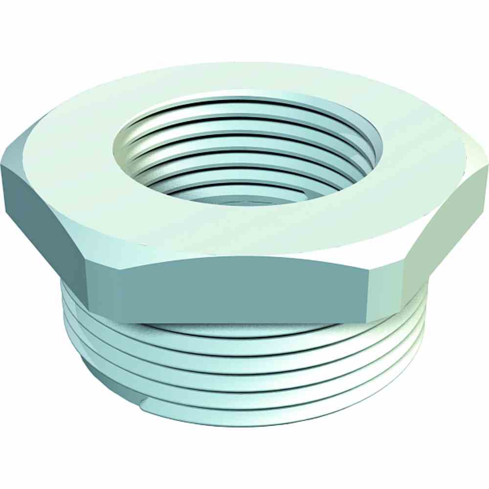 OBO BETTERMANN Reduktion M32-M20, PA, lichtgrau RAL 7035 107/R M, halogenfrei – 107 R M32-20 PA