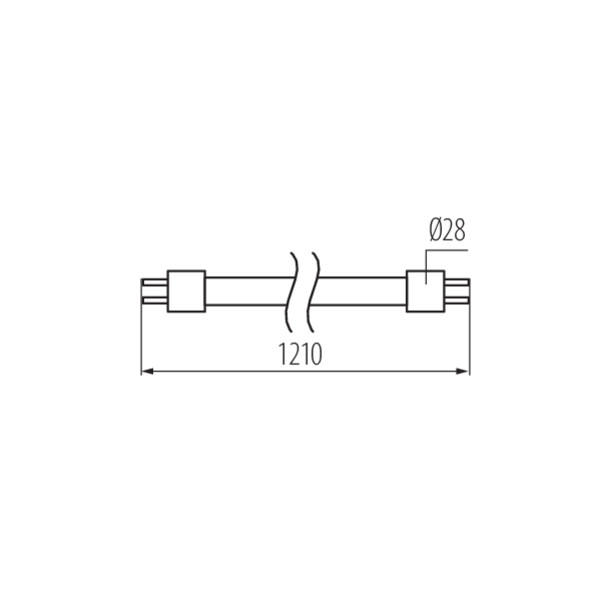 Kanlux T8 LED GLASSv3 18W-CW