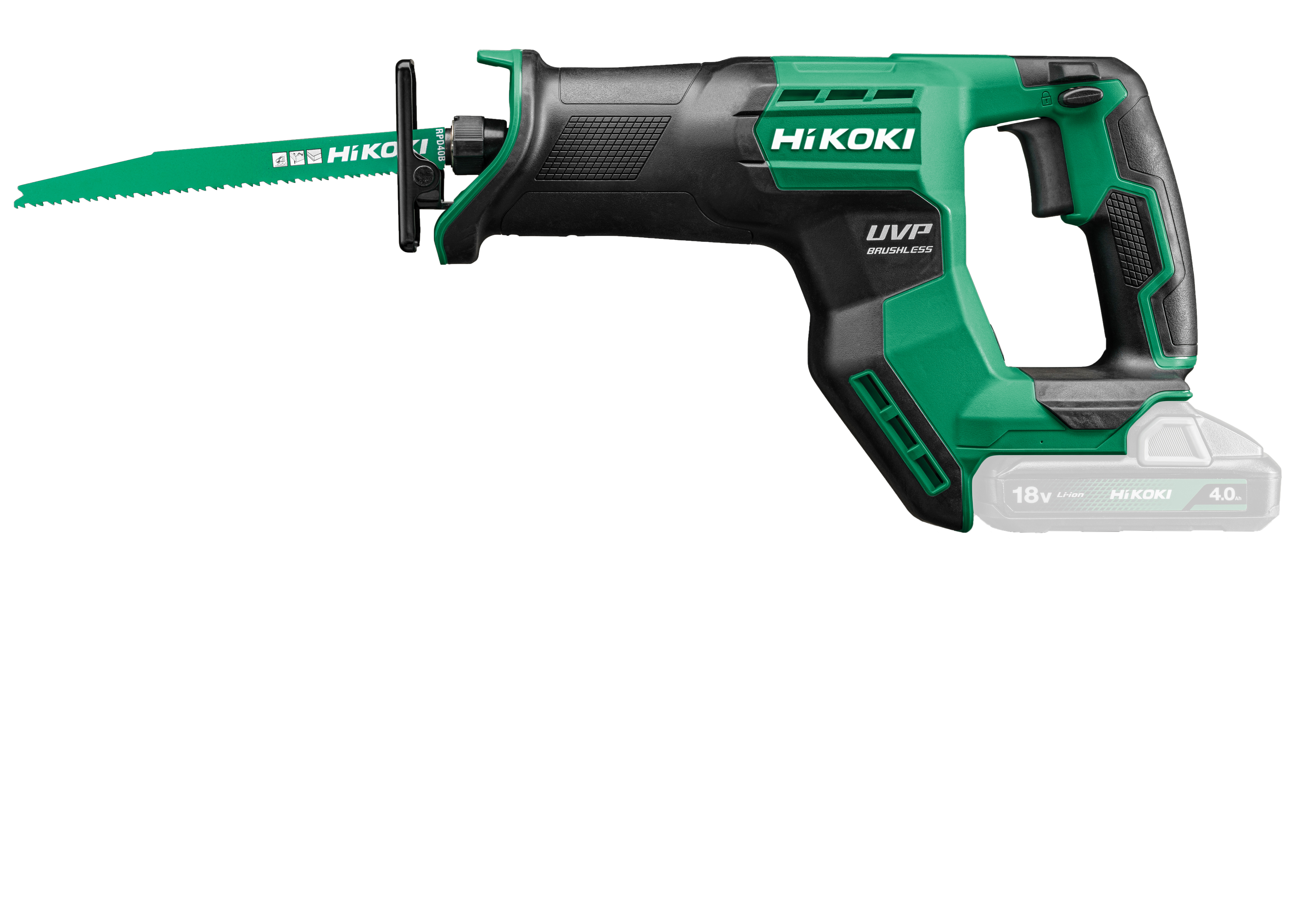 HiKOKI CR18DMA(Basic) (Karton) Akku Tigersäge 300 mm in Holz 2,1 Kg wählbarer Hub