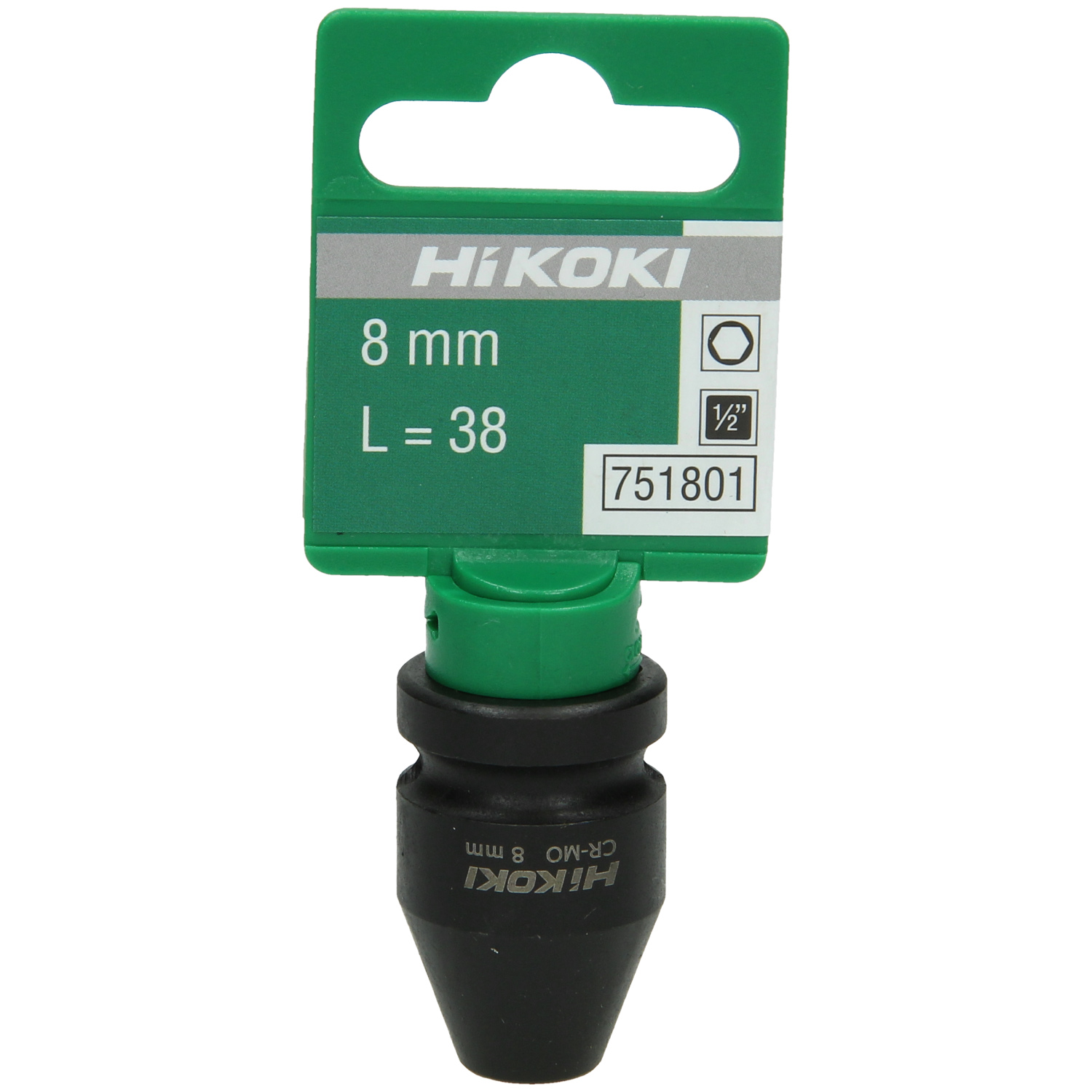 HiKOKI Kraftstecknuss 1/2" 8x38mm HiKOKI Kraftstecknuss 1/2" 8x38mm