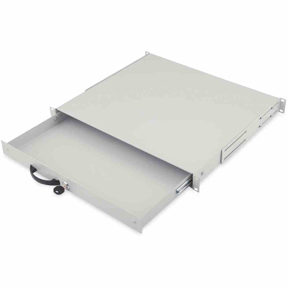 DIGITUS 1HE abschließbarer Tastatureinschub Farbe Grau RAL7035 – DN-19 KEY-1U DIGITUS 1HE abschließbarer Tastatureinschub Farbe Grau RAL7035 – DN-19 KEY-1U