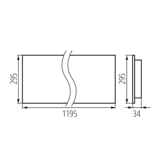 Kanlux OS 40W-840-MPRM-W-P3 LED-Unterputz-Büroleuchte