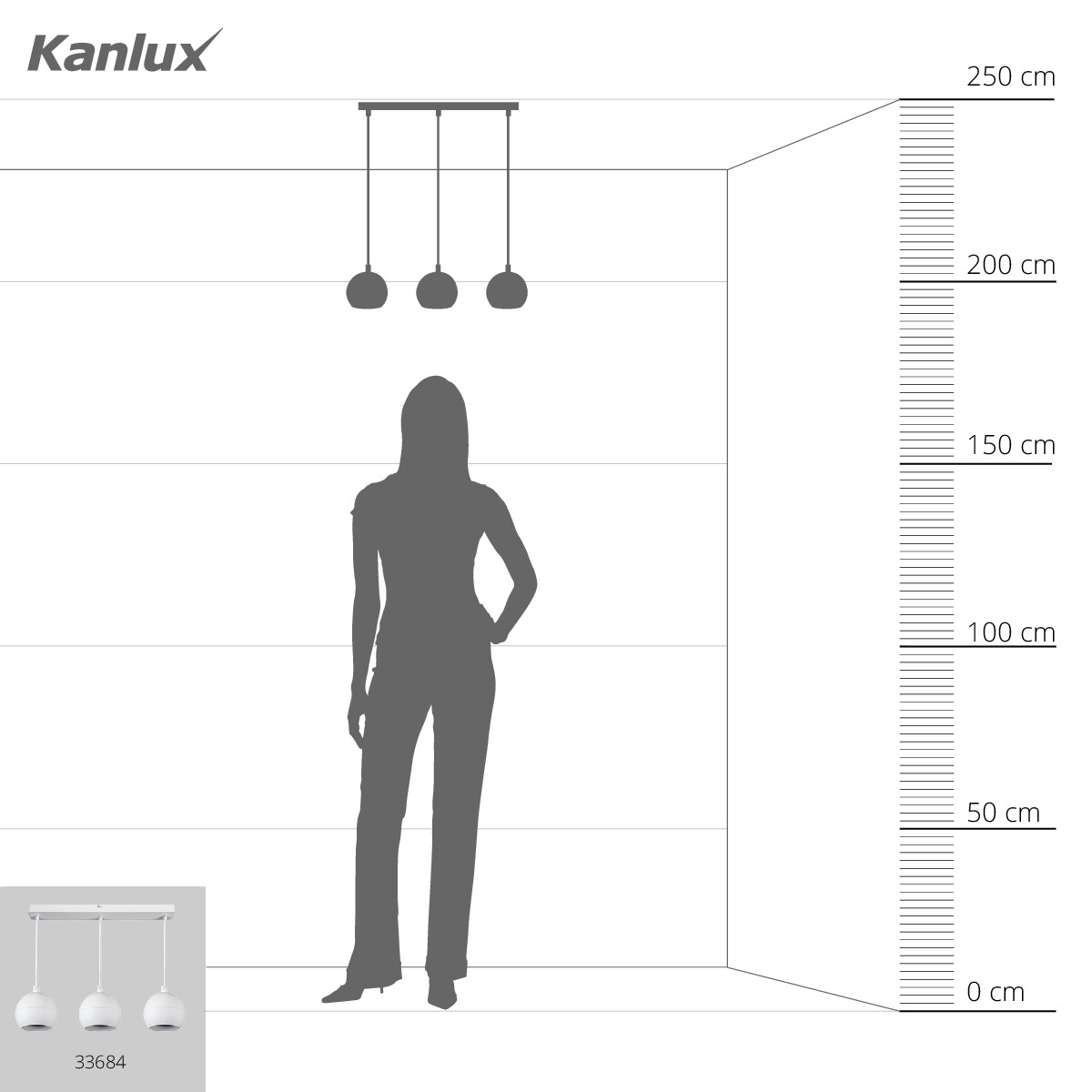 Kanlux GALOBA C 3xGU10 B