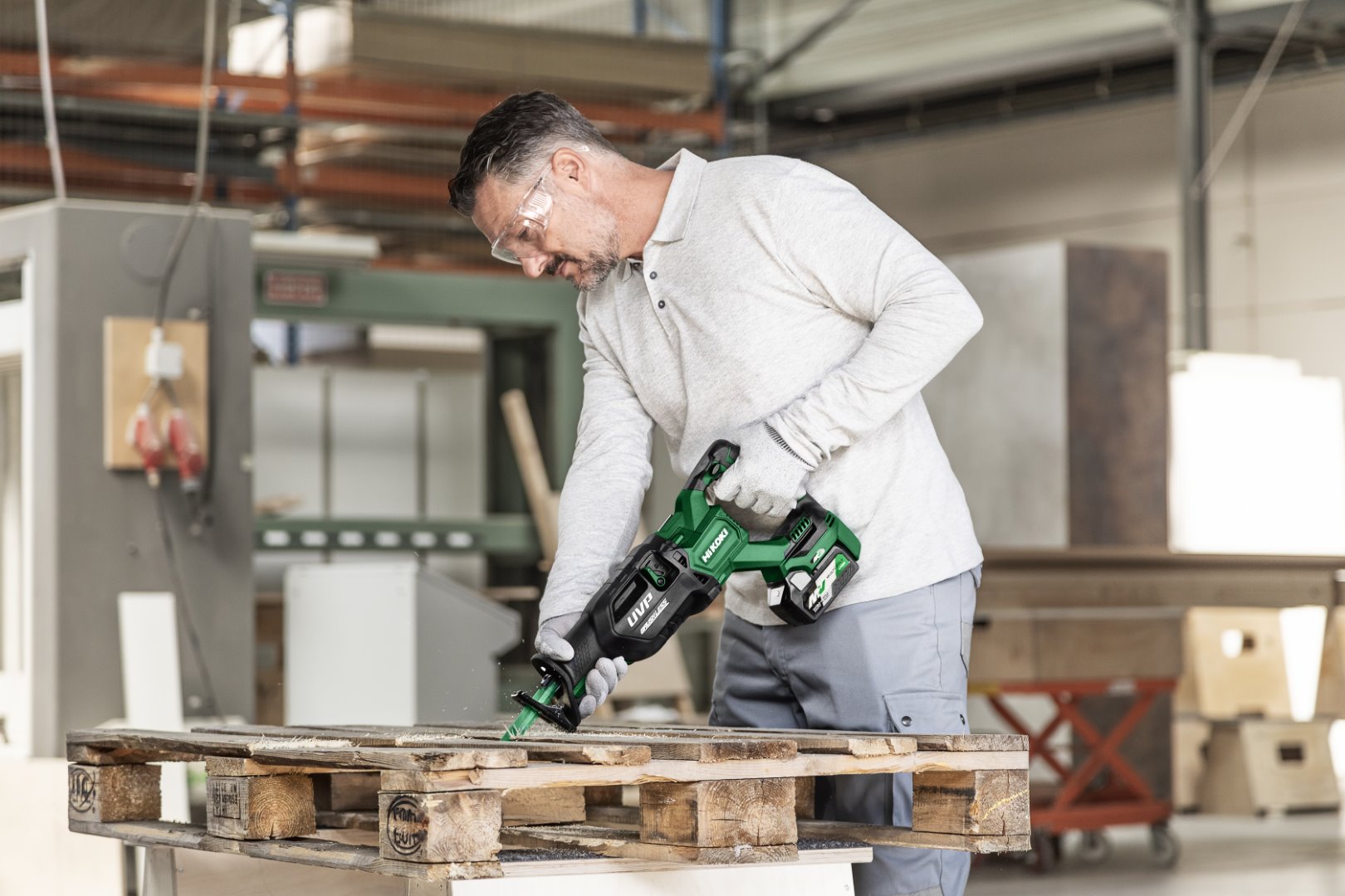 HiKOKI CR36DA (2.5) (Transportkoffer) Akku Tigersäge inkl Akkus und Ladegerät