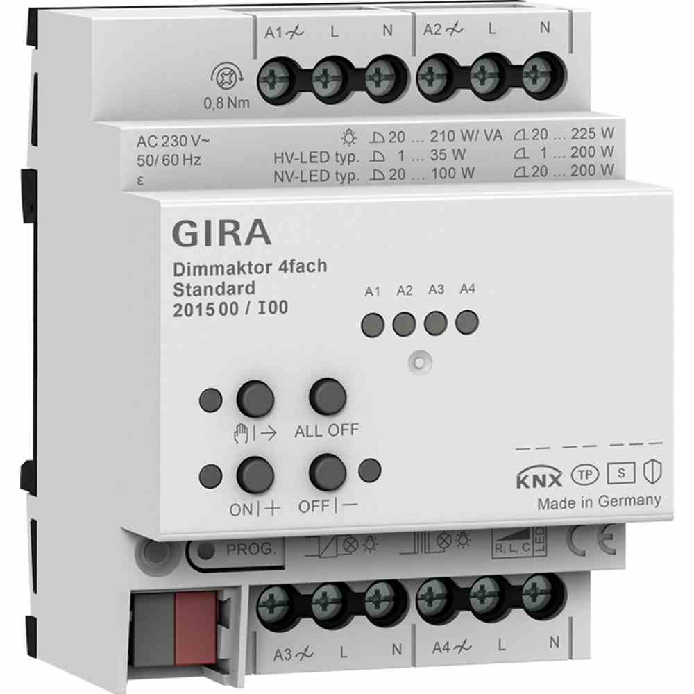 Gira Dimmaktor 4f REG Std KNX Secure