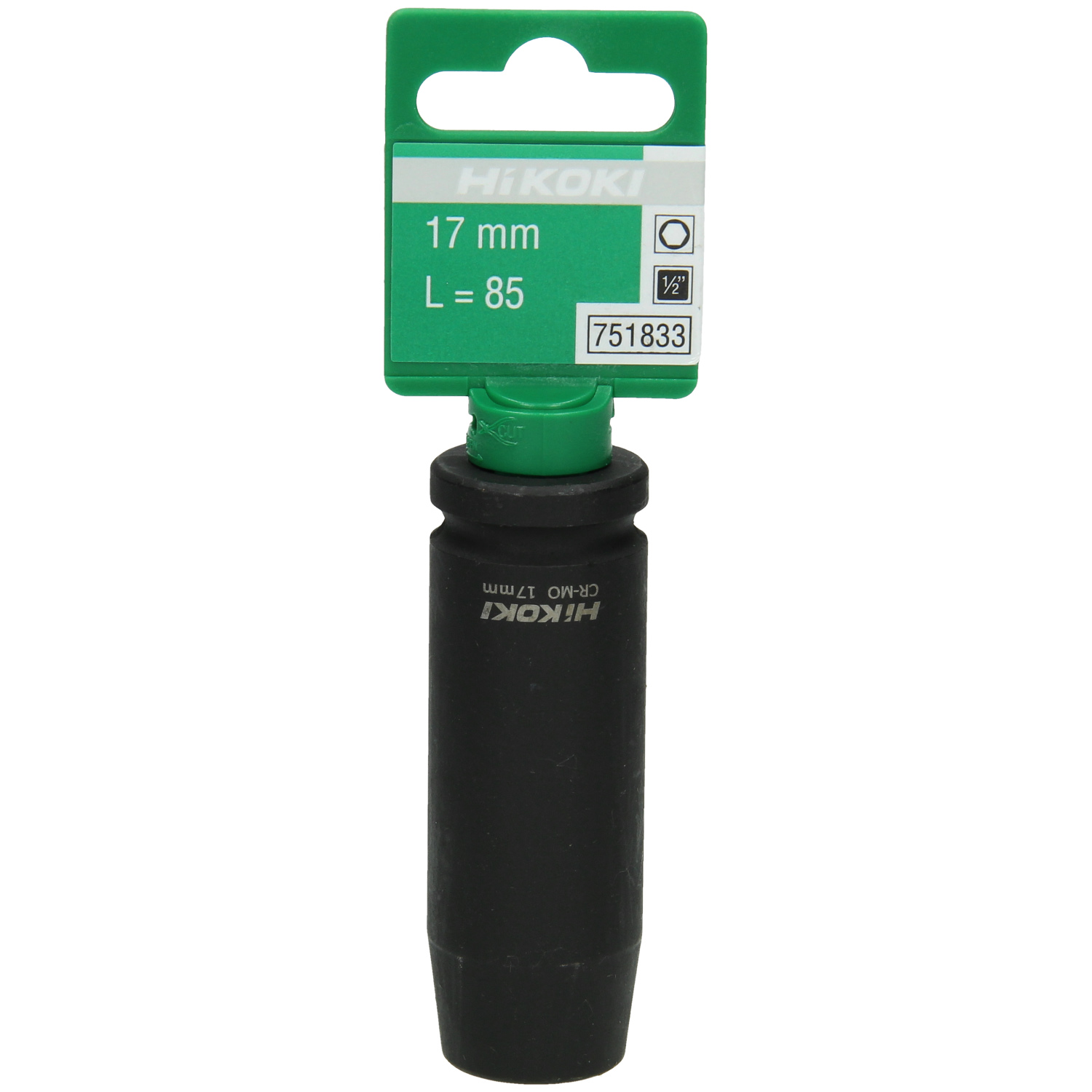 HiKOKI Kraftstecknuss 1/2" 18x85mm - extra lang HiKOKI Kraftstecknuss 1/2" 18x85mm - extra lang