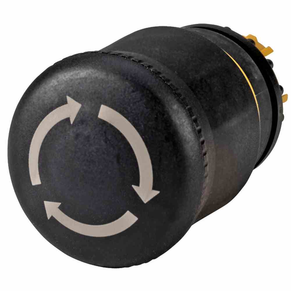 EATON M22S-PVT STOPP-/HALT-Taste, unbeleuchtet, schwarz, drehentriegelt – M22S-PVT