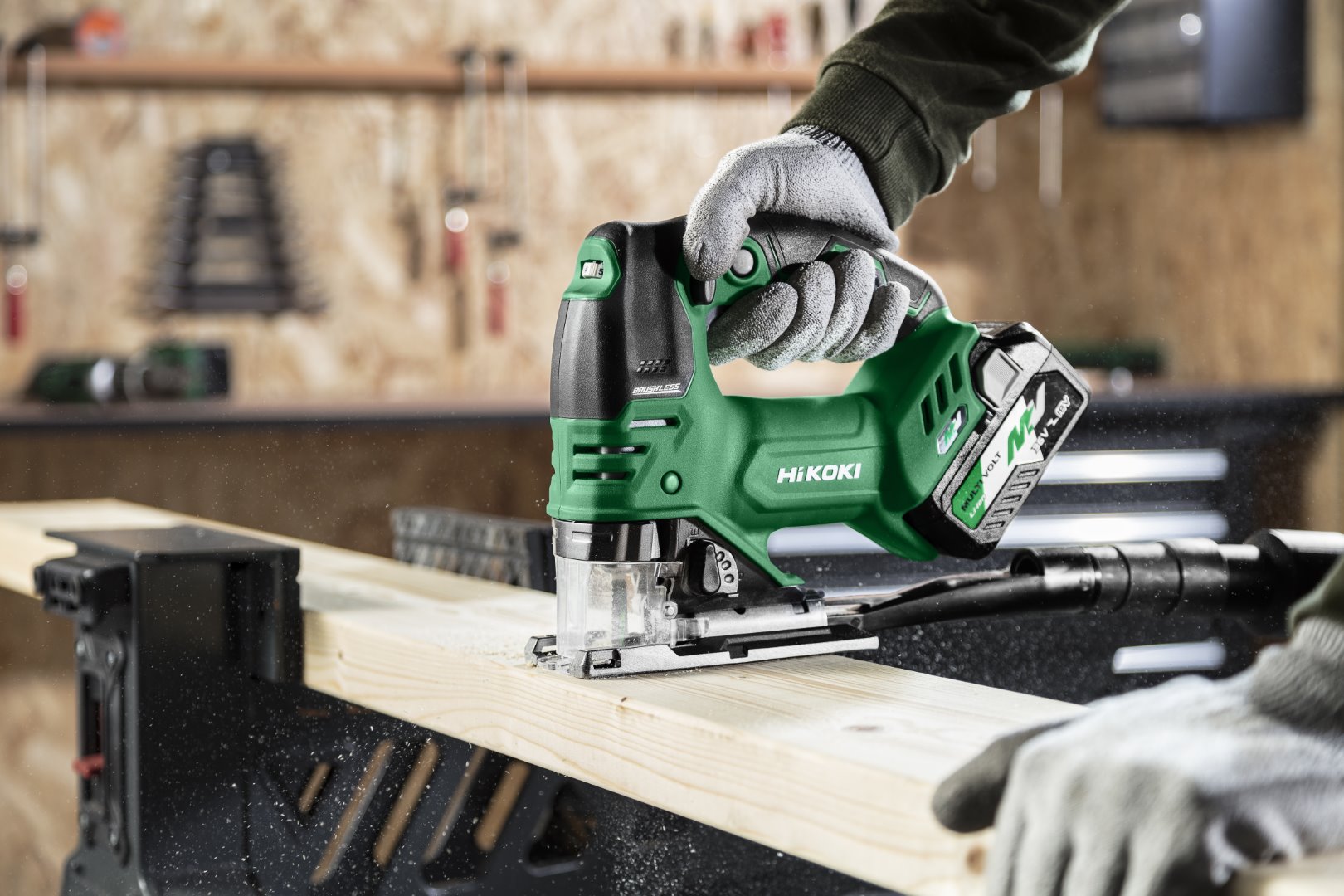 HiKOKI CJ36DA(Basic) (HSC III) Akku Stichsäge (brushless) 160 mm in Holz 2,1 Kg