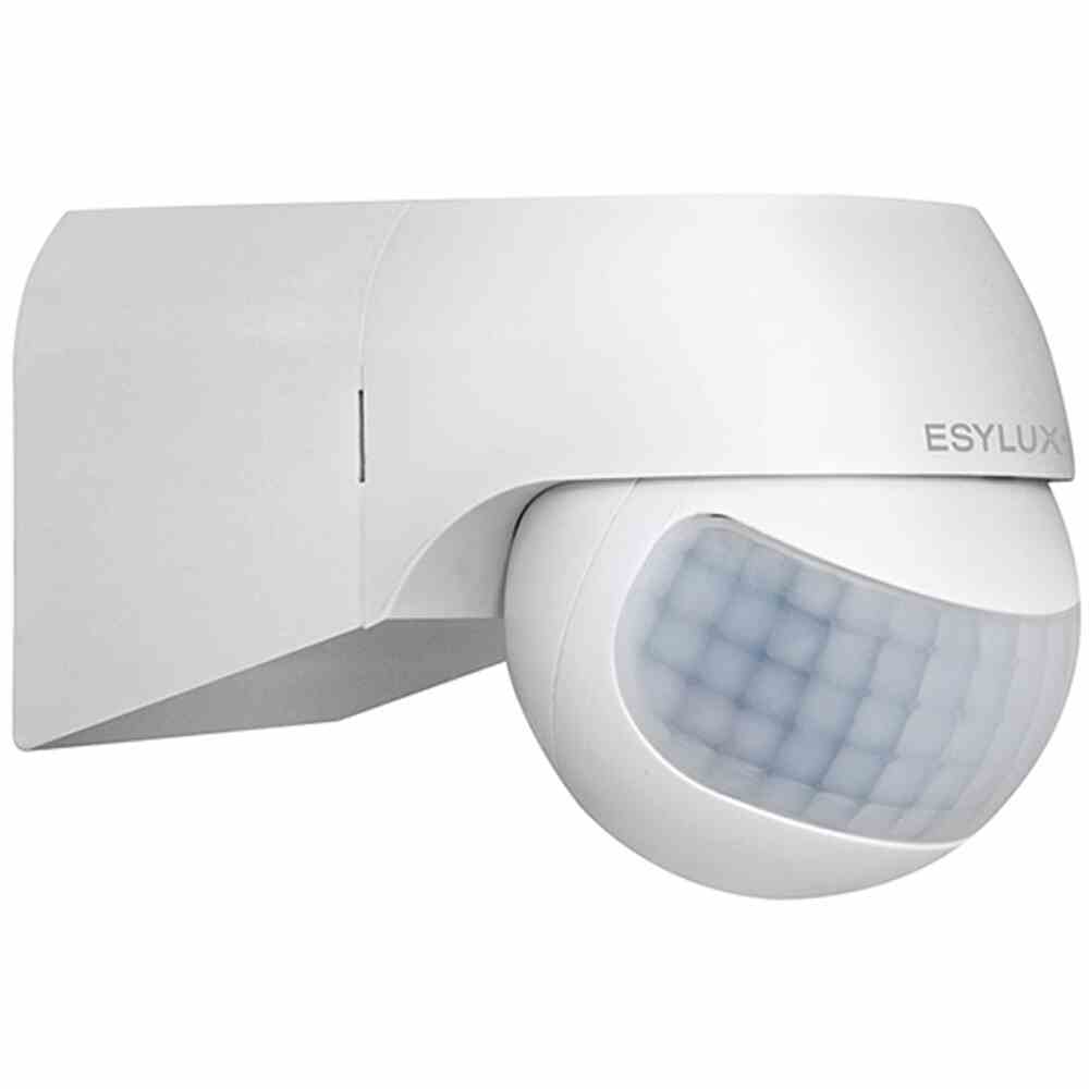 ESYLUX Basic Bewegungsmelder, 0-180°, Aufputz, weiß, matt, IP44, 2300W – MD 180 BASIC L weiss