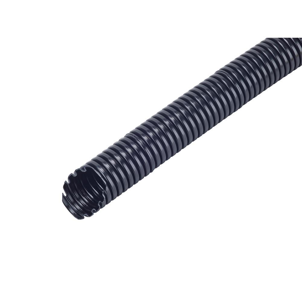 FRÄNKISCHE Wellrohr, Ø17mm, Polyamid 6, IP68, ohne Ummantelung, schwarz, UV-beständig, 320N, -25-120°C – FPANF-17B.50 (50 MTR)