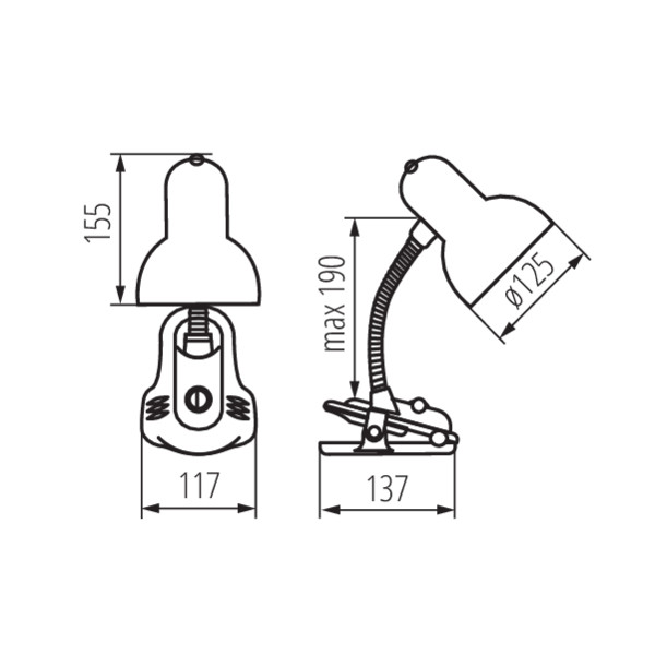 Kanlux SUZI HR-60-BL