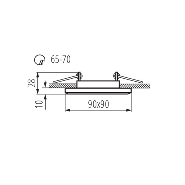 Kanlux MORTA CT-DSL50-B