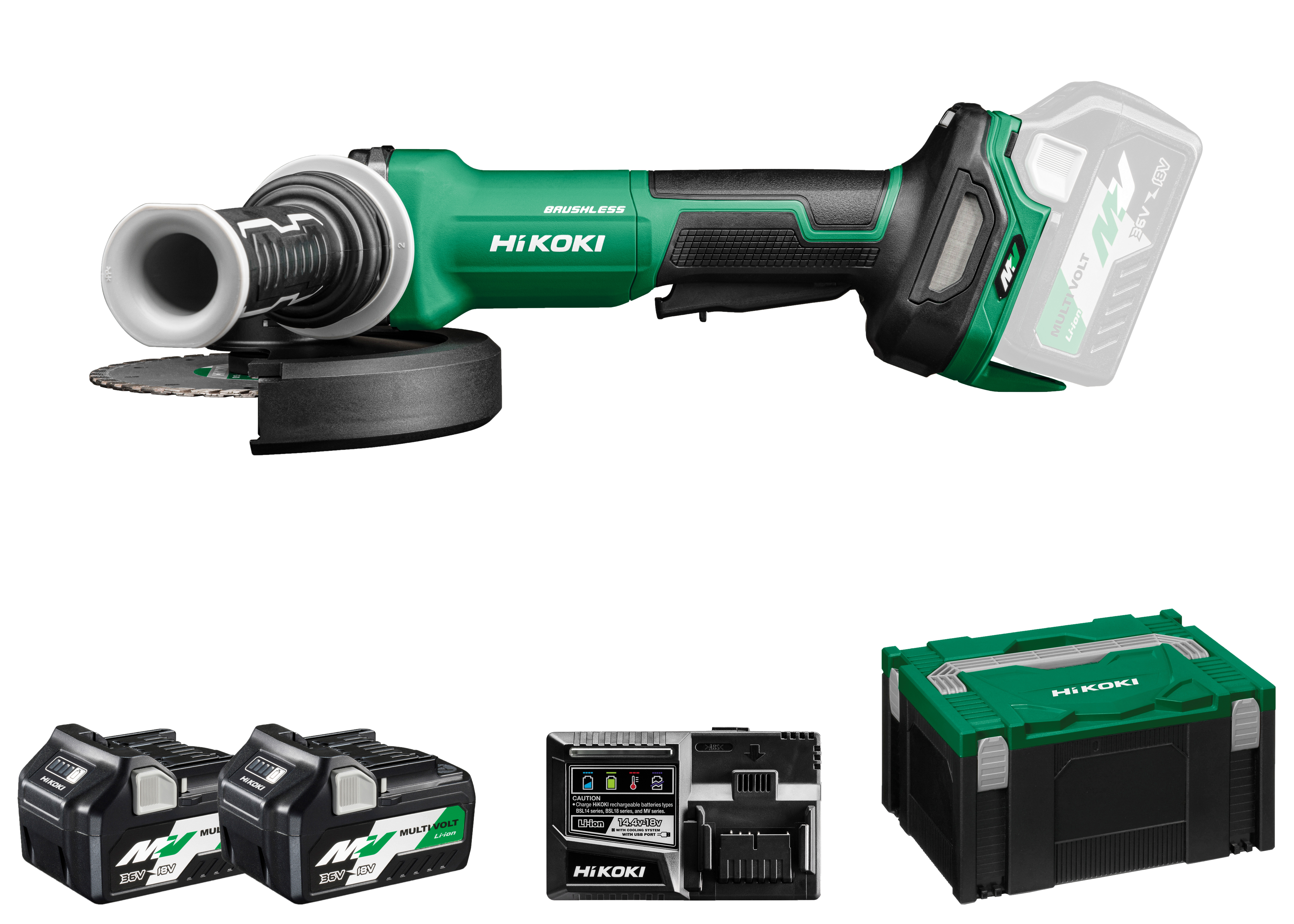 HiKOKI G3615DVF(2.5) (HSC III) Akku Winkelschle