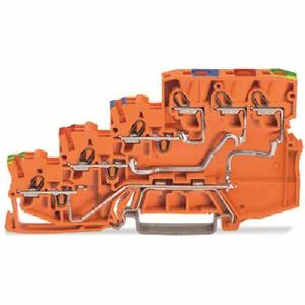 WAGO Initiator/Aktor-Klemme, 4Etagen, 0,14-1,5mm², 28A – 2000-5457 (15 C62)