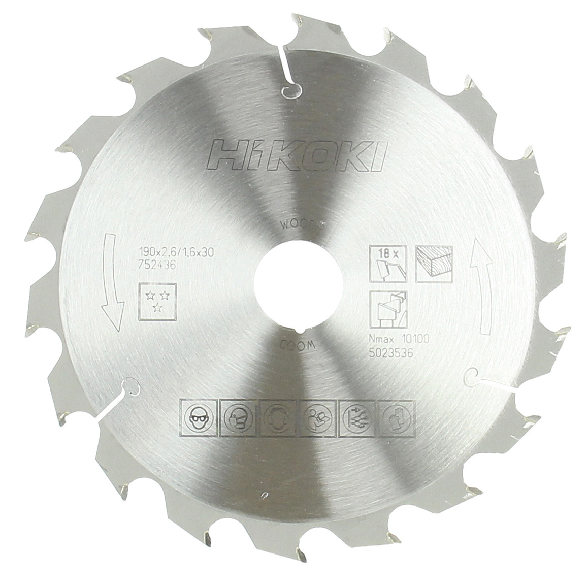 HiKOKI TCT Kreissägeblatt 190x30xZ18
