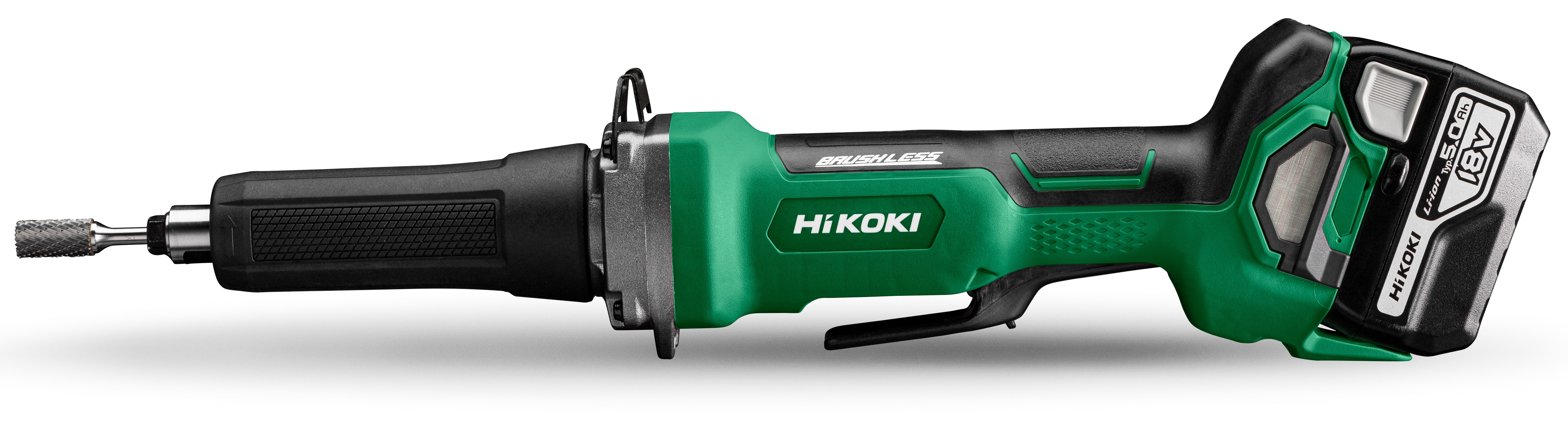 HiKOKI GP18DB (5.0) (Transportkoffer) Akku Geradschleifer 7000-29000 U/Min Paddle-Schalter