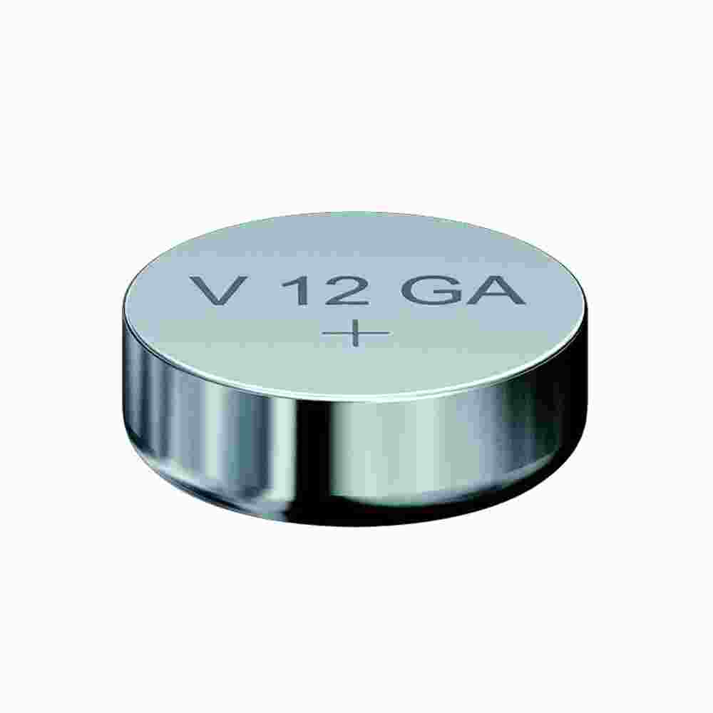 VARTA V12GA Knopfzelle, 1,5V, LR43, Alkali-Mangan, 80mAh, Ø11,6x4,2mm, ELECTRONICS, VE = 1er Blister