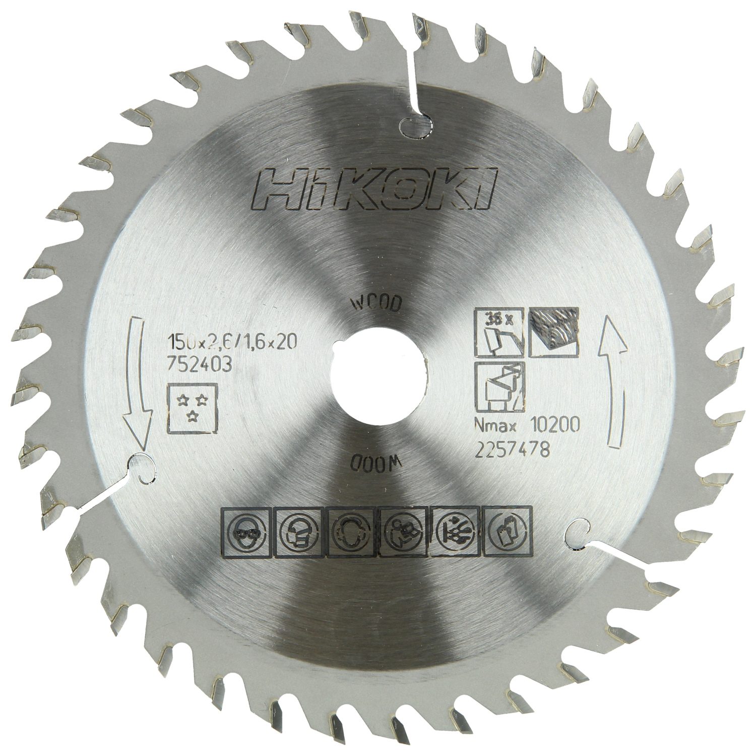 HiKOKI TCT Kreissägeblatt 150x20/16xZ36